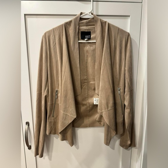 KUT from the Kloth Faux Suade Jacket . - Picture 1 of 2